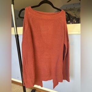 Favlux Fashion Cold Shoulder Open Back Sweater